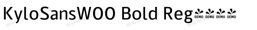 KyloSansW00 Bold Reg字体转换